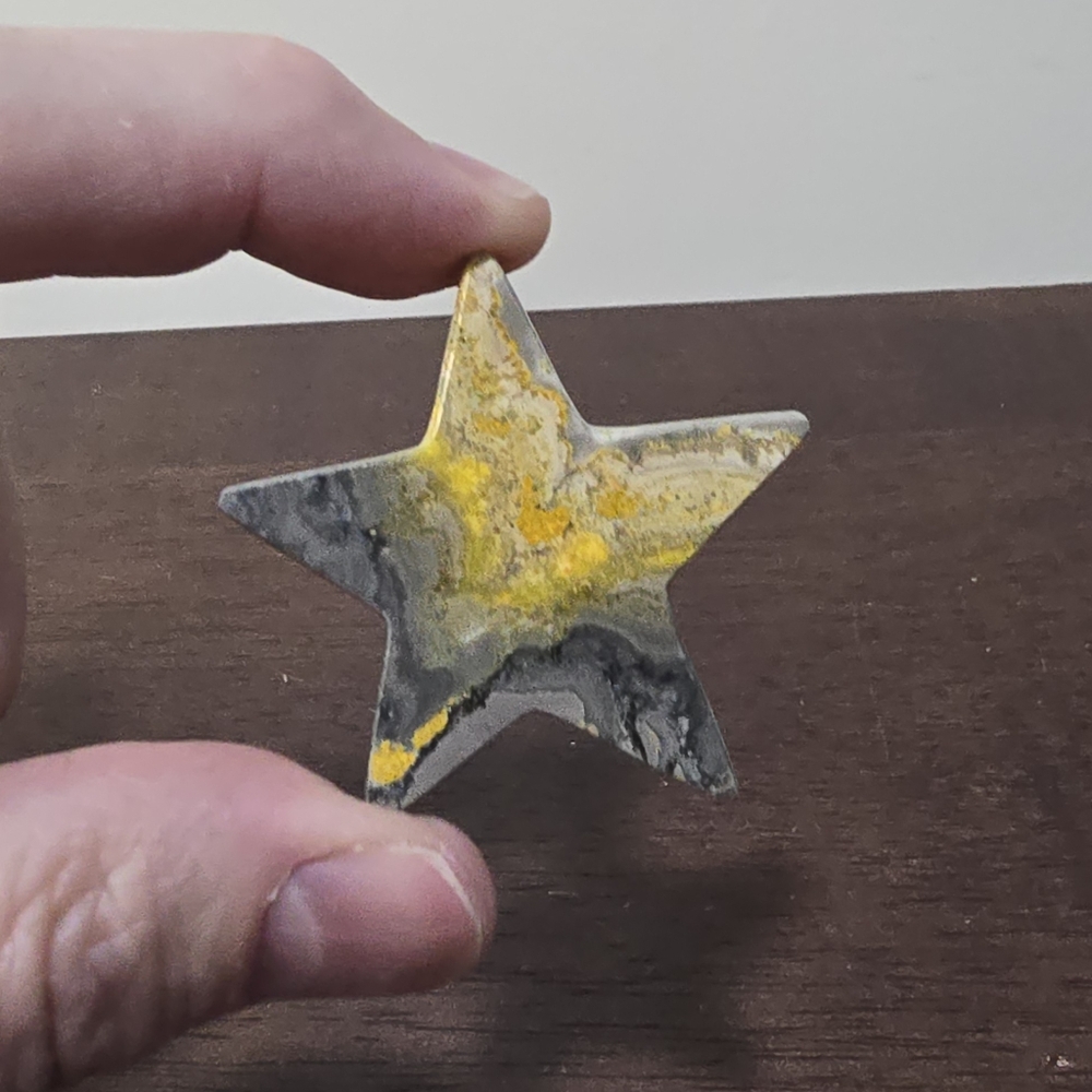 Bumblebee Jasper Crystal Star 15 grams
